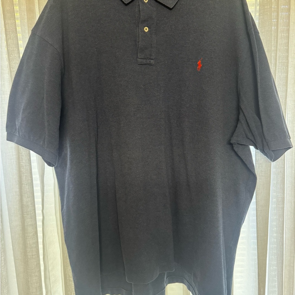 Polo by Ralph Lauren Men's Dark Blue Polo Shirt - Like New